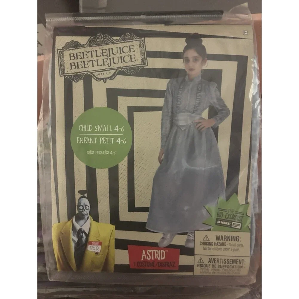 Beetlejuice Astrid Costume Child Small 4-6